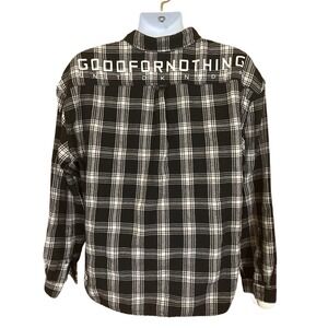 Good For Nothing United Kingdom Streetwear Flannel Shirt XL Button Up